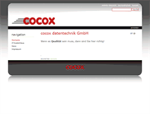 Tablet Screenshot of cocox.de